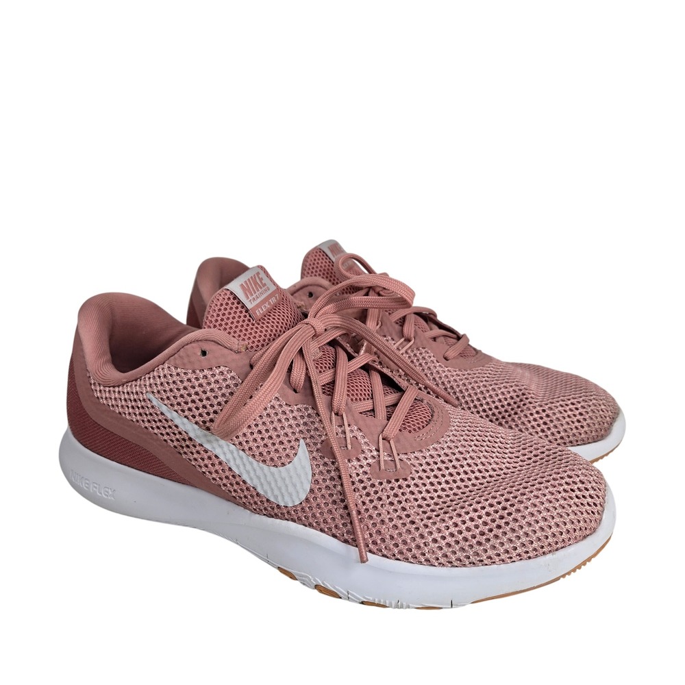 Nike Flex Trainer 7 Running Shoes Sneakers Womens Size 10 Pink Rust